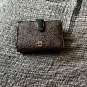 Coach snap wallet with coin pouch